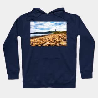 Dunstanburgh Castle Northumberland Rocky Coastline Hoodie